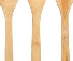 طقم معالق خشبية، 3 قطع