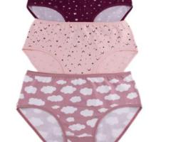 مجموعة من 3 قطع ملابس داخلية مطبوعة - للنساء