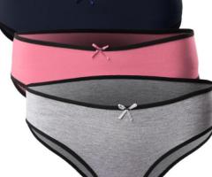 QUMASH مجموعة QUMASH من ثلاث قطع من السراويل الداخلية القطنية الناعمة