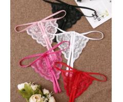 SHEIN طقم شورتات فاخرة من الدانتيل بدون خطافات من SHEIN - 5 قطع