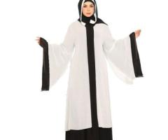 عبايه الخامة كريب رويال مكون من 1 قطعة موديل 8162 , بيج فاتح