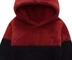 هودي أطفال شتوي بقبعة أذنين